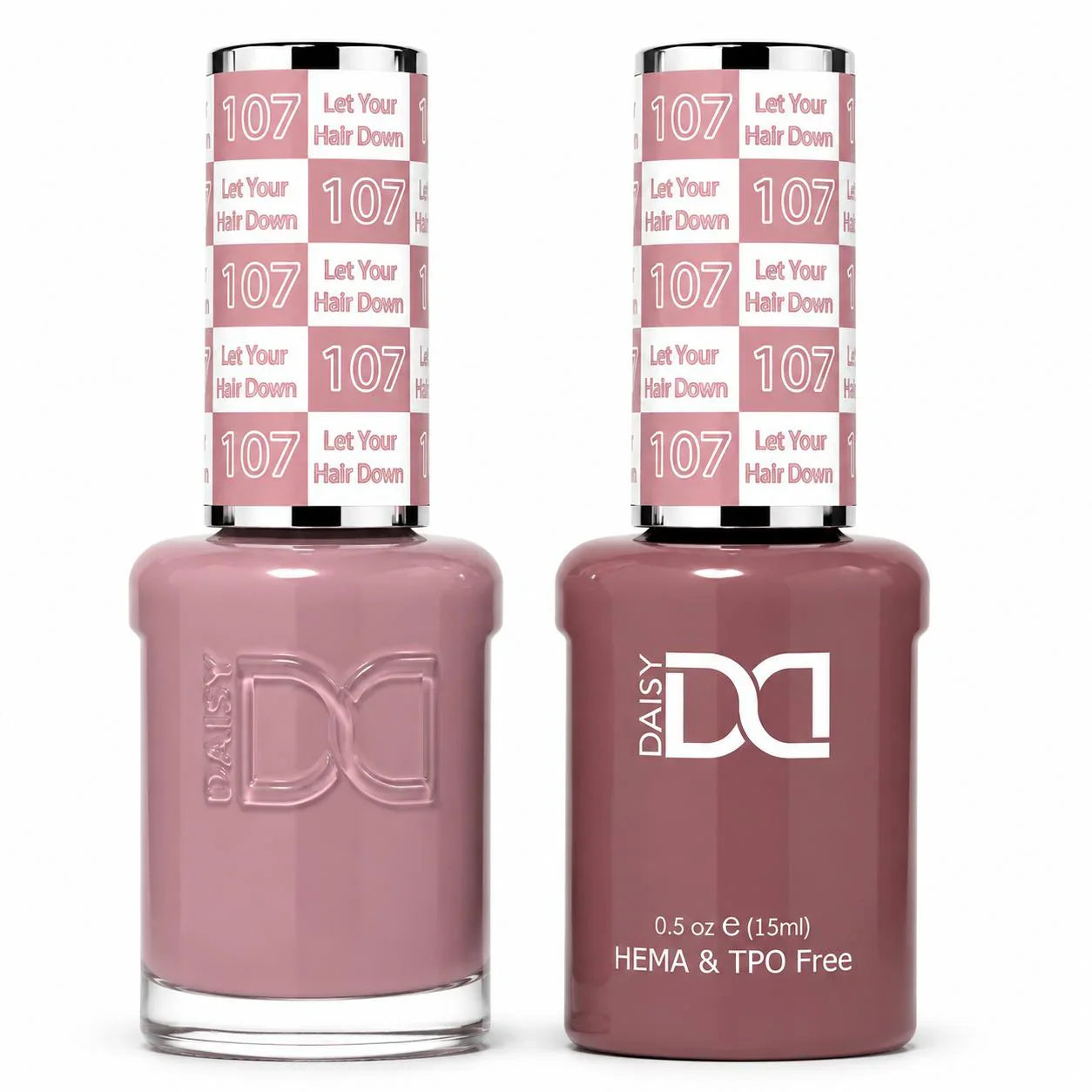 DND HEMA & TPO Free Gel Duo Matching Set – 107 Let Your Hair Down (Gel + Lacquer)