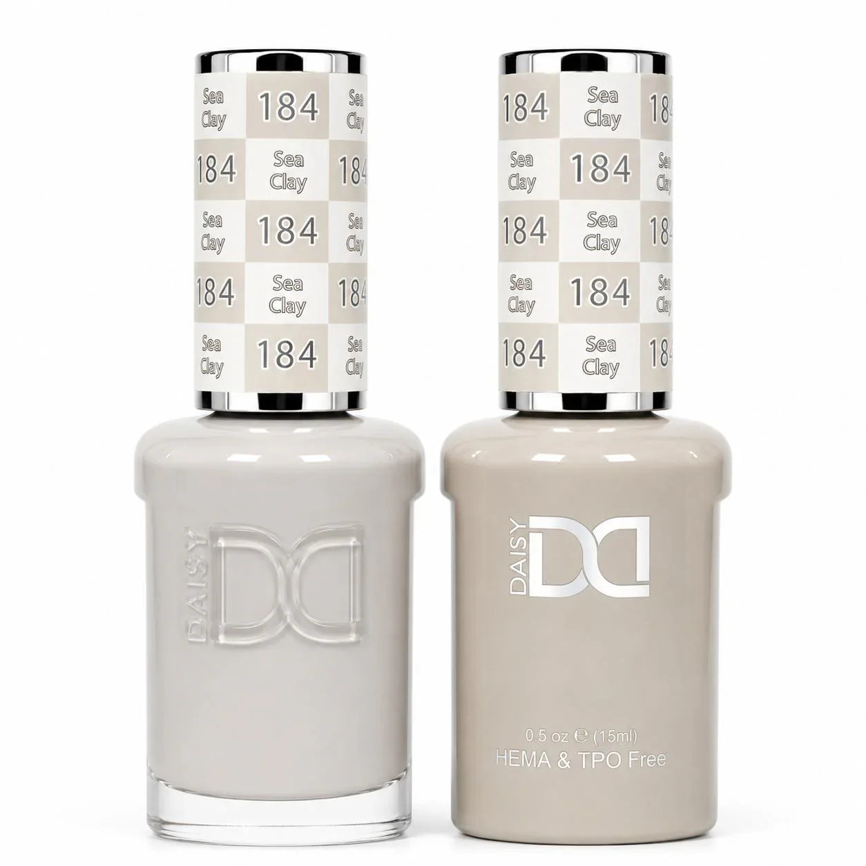 DND HEMA & TPO Free Gel Duo Matching Set – 184 Sea Clay (Gel + Lacquer)