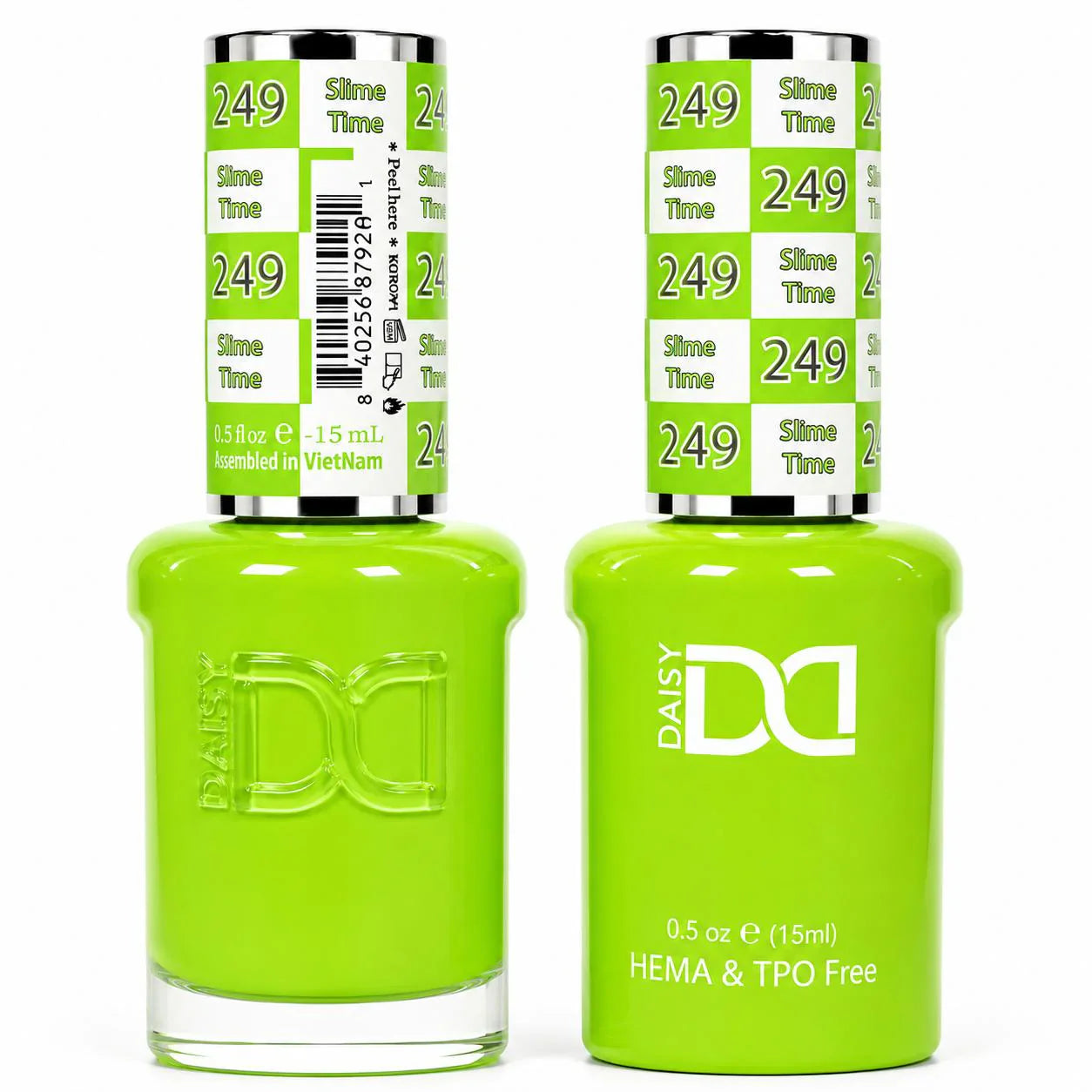 DND HEMA & TPO Free Gel Duo Matching Set – 249 Slime Time (Gel + Lacquer)
