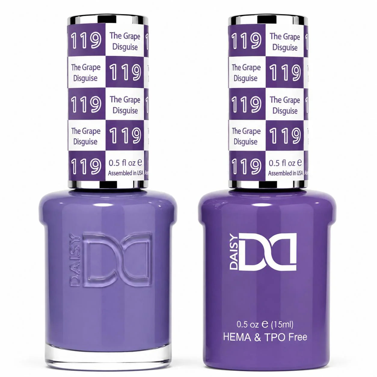 DND HEMA & TPO Free Gel Duo Matching Set – 119 The Grape Disguise (Gel + Lacquer)