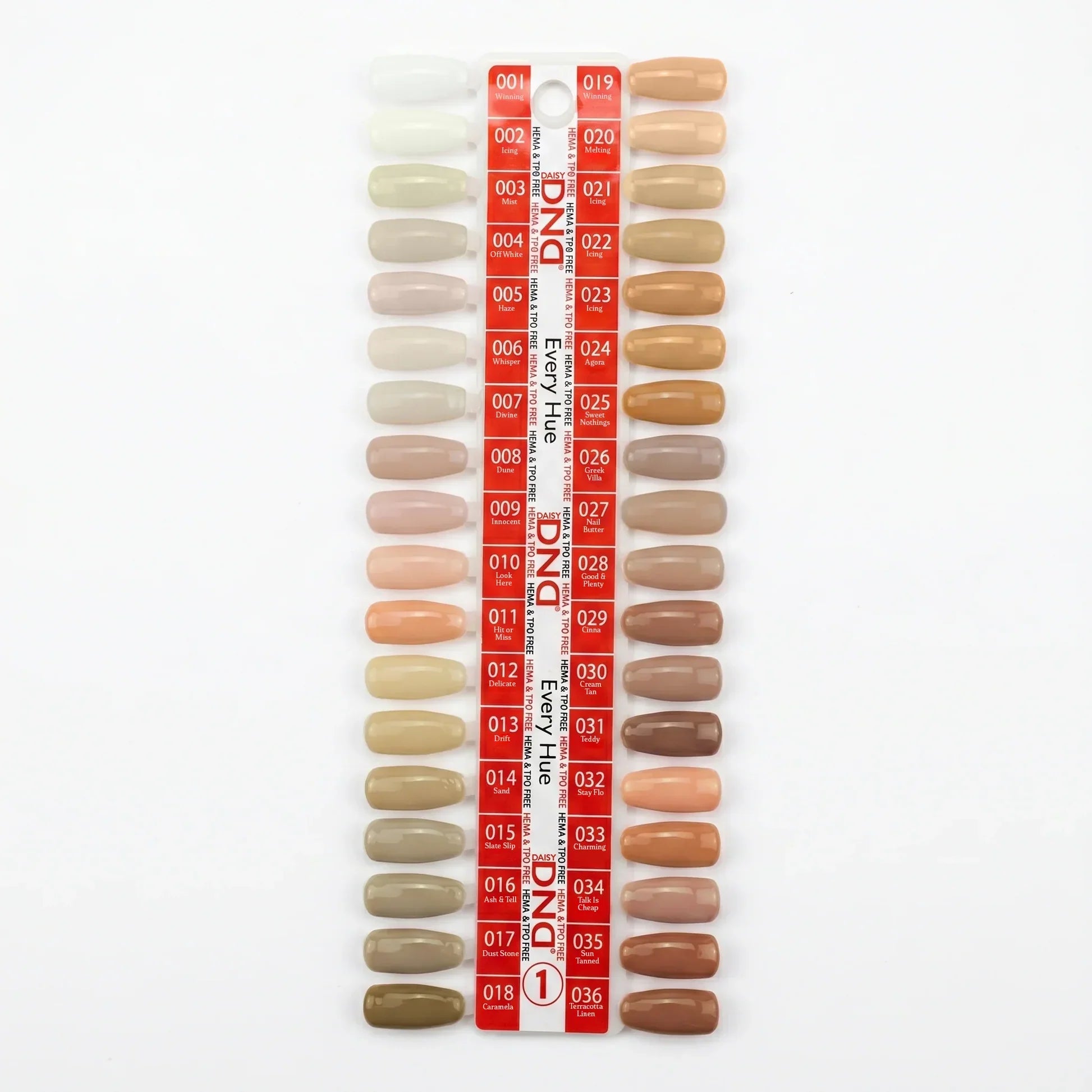 DND HEMA & TPO Free - Full line 288 Duo Matching Colors + Free 1 sample book & 1 set color chart
