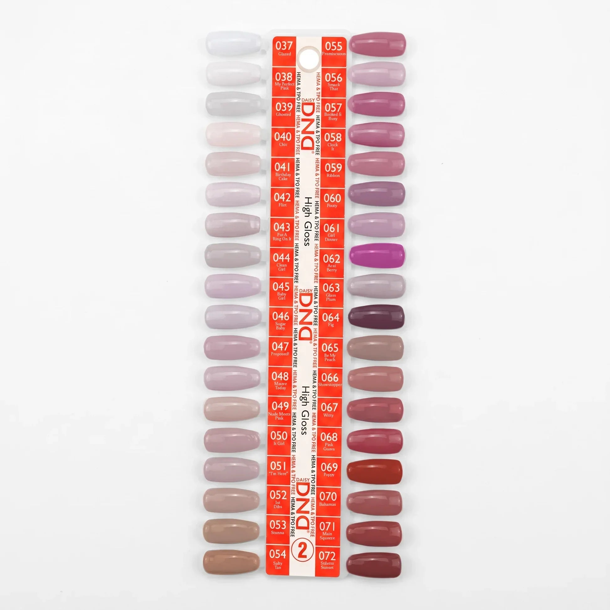 DND HEMA & TPO Free - Full line 288 Duo Matching Colors + Free 1 sample book & 1 set color chart