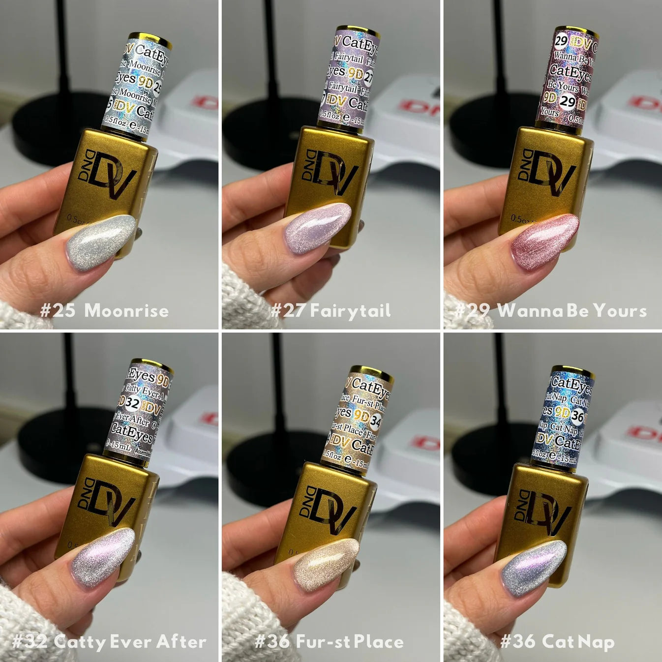 DND - DIVA Cat Eye Daydream Full Set 12 Colors (#25 - #36)