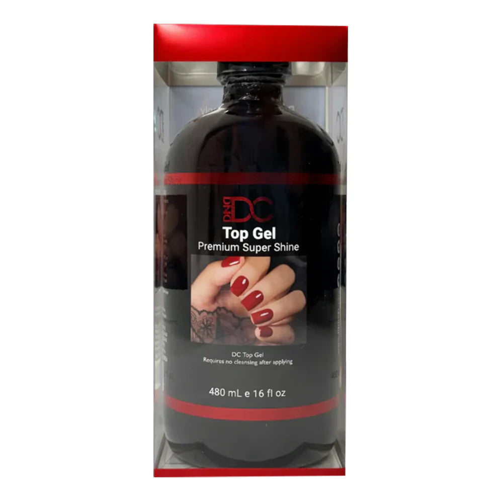 DND DC Base Gel Ultimate Foundation #800 & Top Premium Super Shine #900 Refill (16 oz, New Bottle)