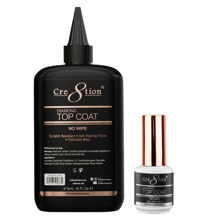 Cre8tion - Base Coat, Diamond Top Coat Refill (16oz)
