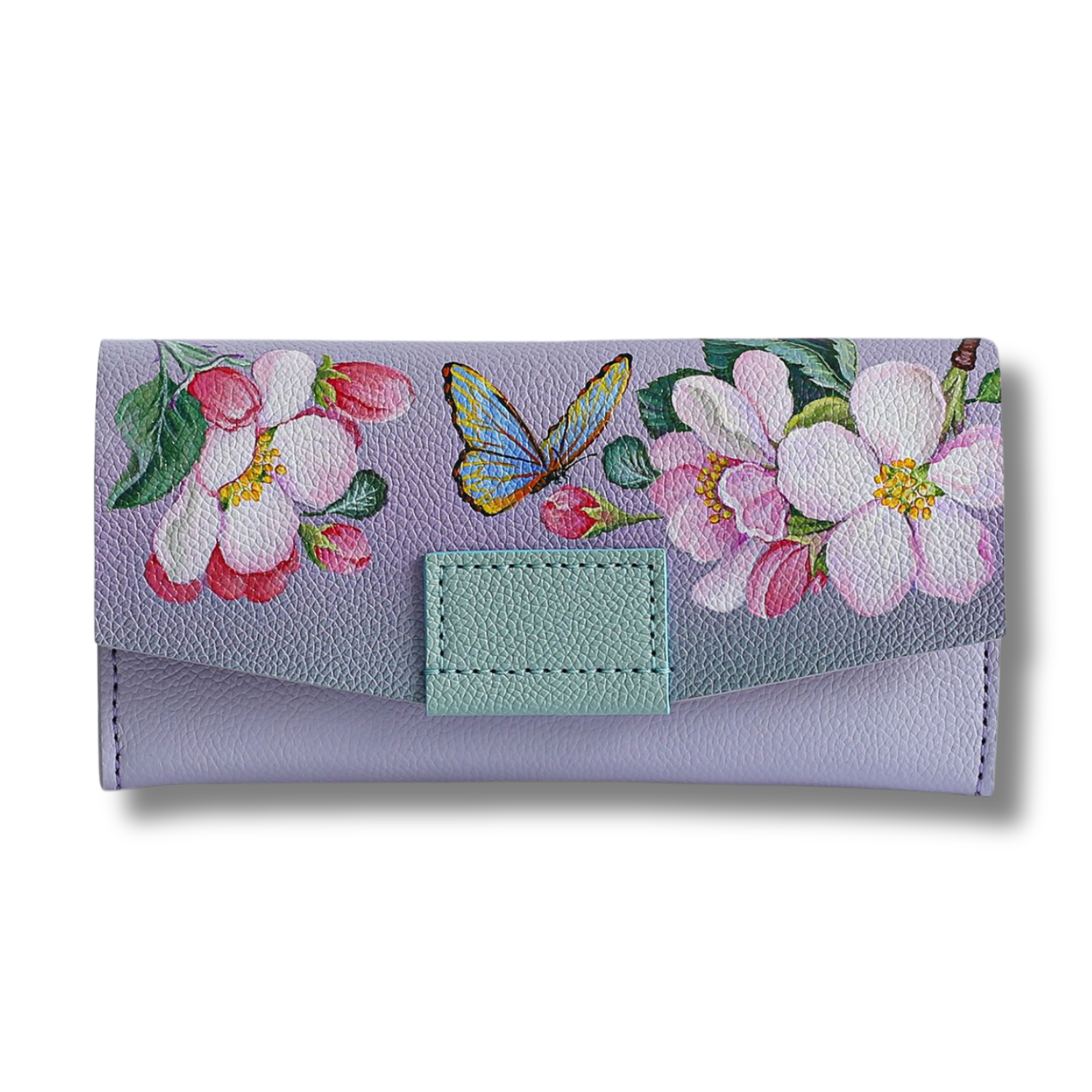 Her Front Magnetic Flap Long Wallet Custom Artwork