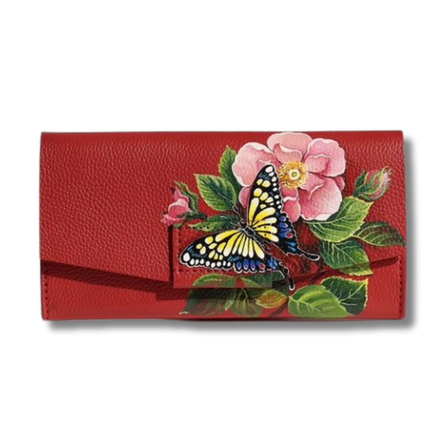 Her Front Magnetic Flap Long Wallet Custom Artwork