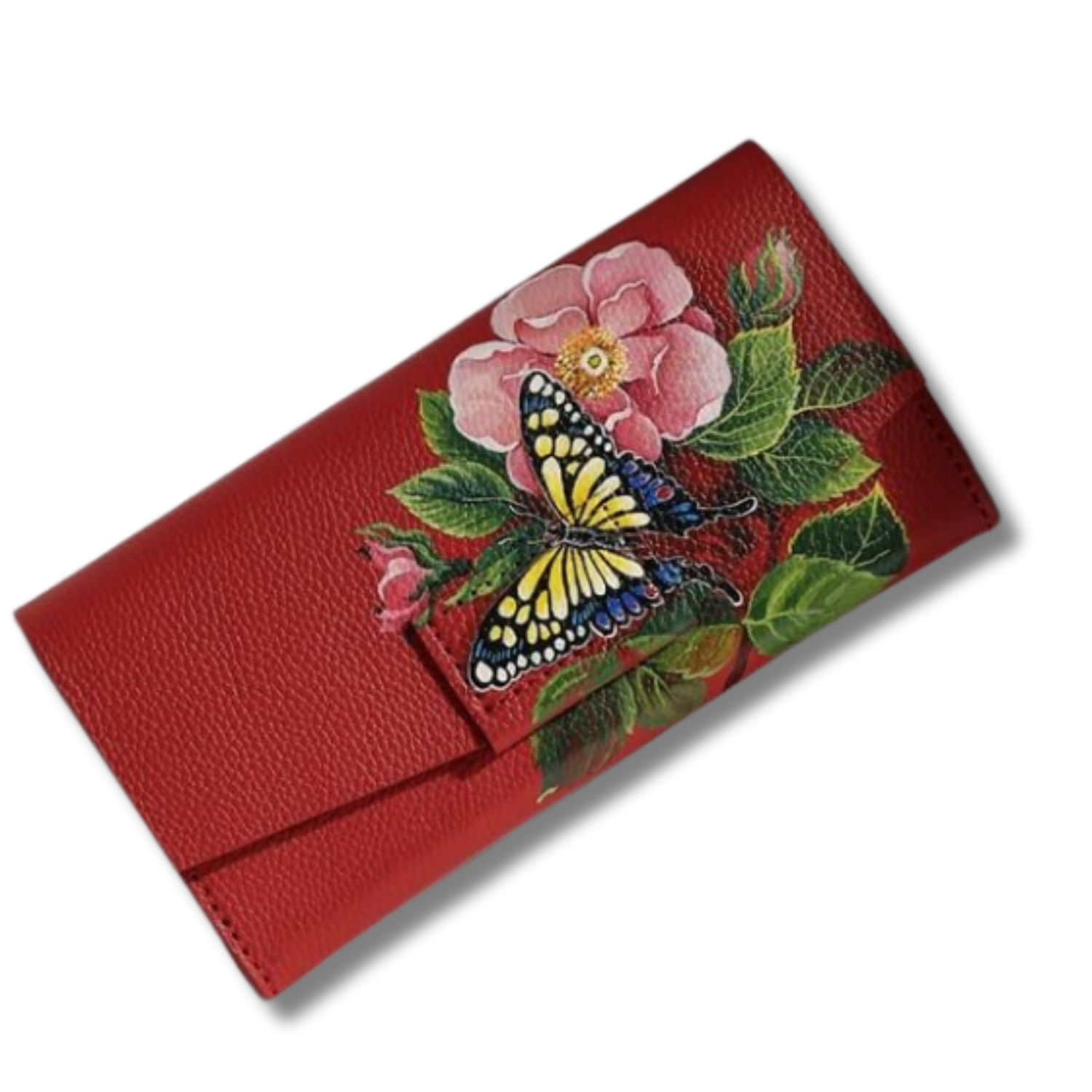 Her Front Magnetic Flap Long Wallet Custom Artwork