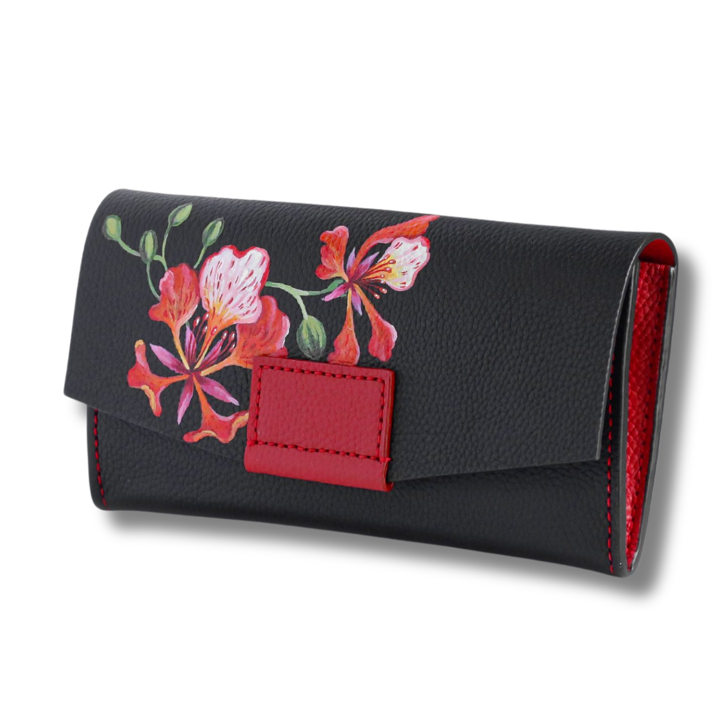 Her Front Magnetic Flap Long Wallet Custom Artwork