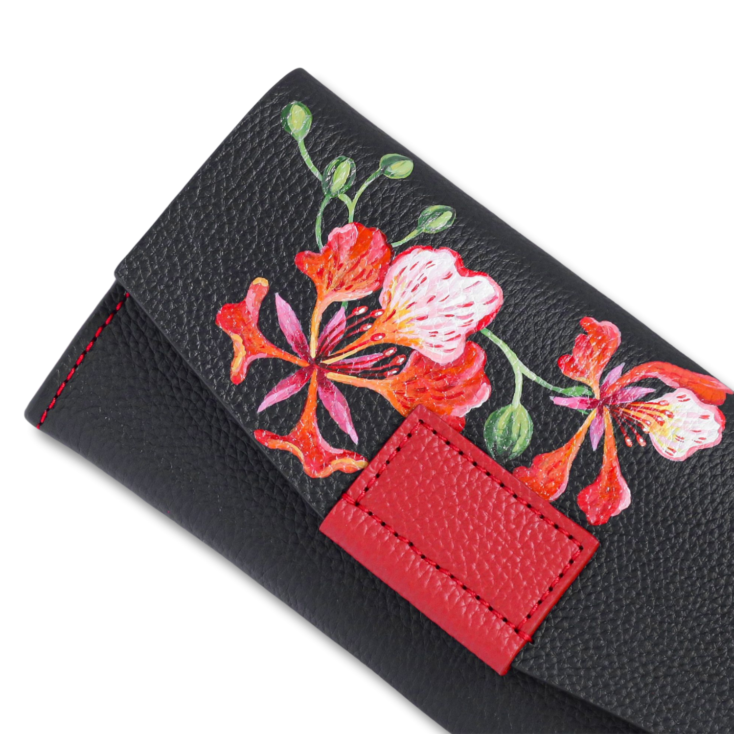 Her Front Magnetic Flap Long Wallet Custom Artwork