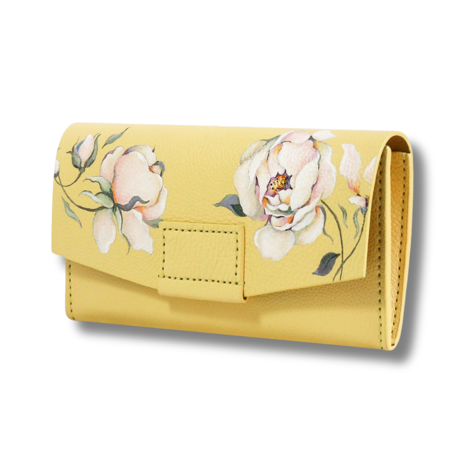 Her Front Magnetic Flap Long Wallet Custom Artwork