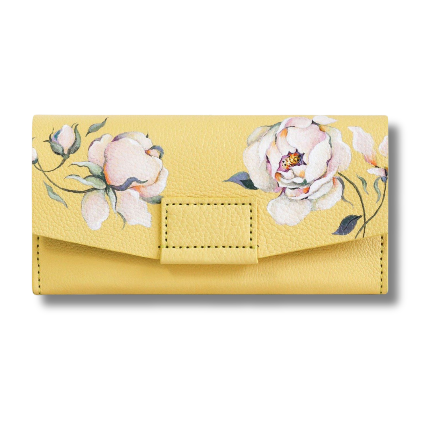 Her Front Magnetic Flap Long Wallet Custom Artwork