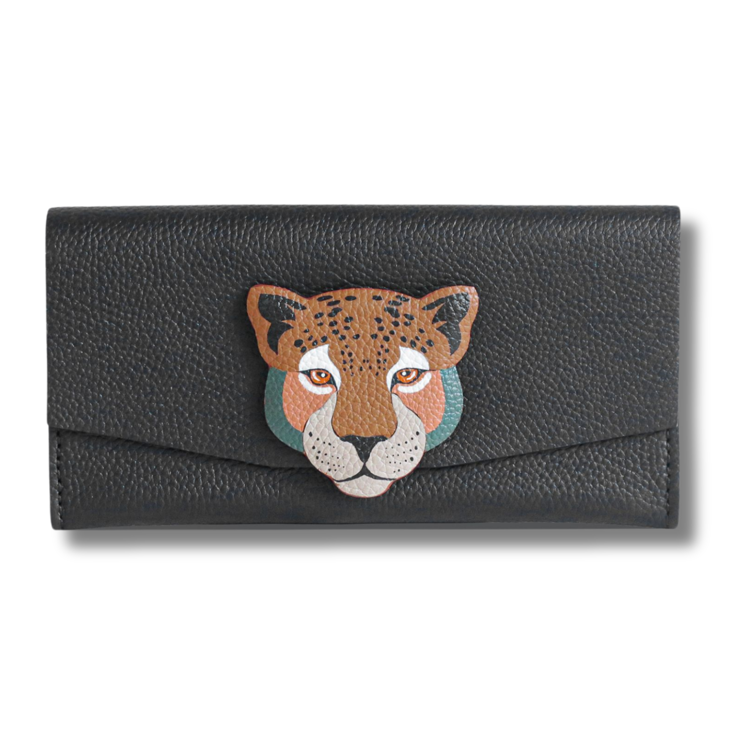 Her Front Magnetic Flap Long Wallet Custom Artwork