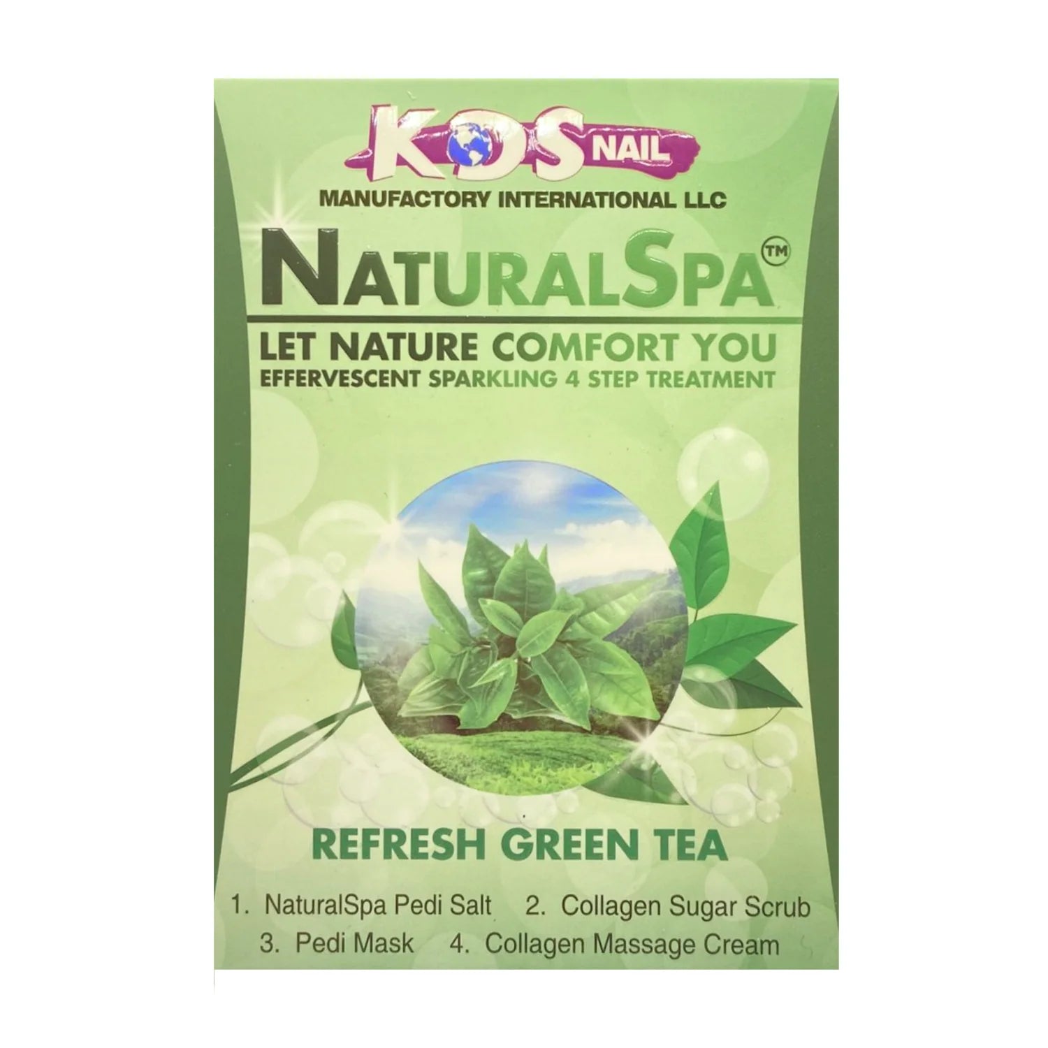 KDS - Pedicure Deluxe  4in1 (Case 88 Boxes) - Refresh Green Tea