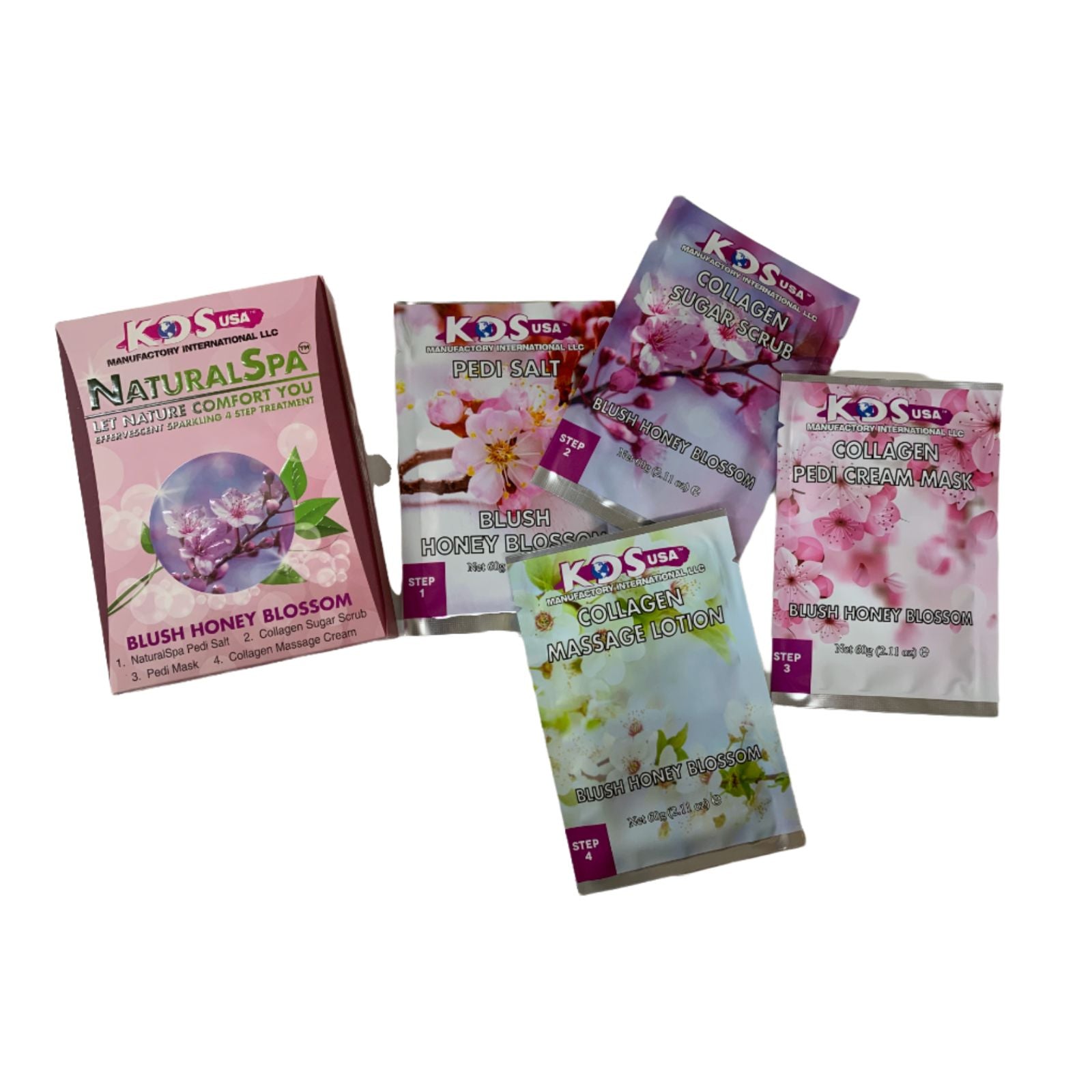 KDS - Pedicure Deluxe 4in1 (Case 88 Boxes) - Blush Honey Blossom