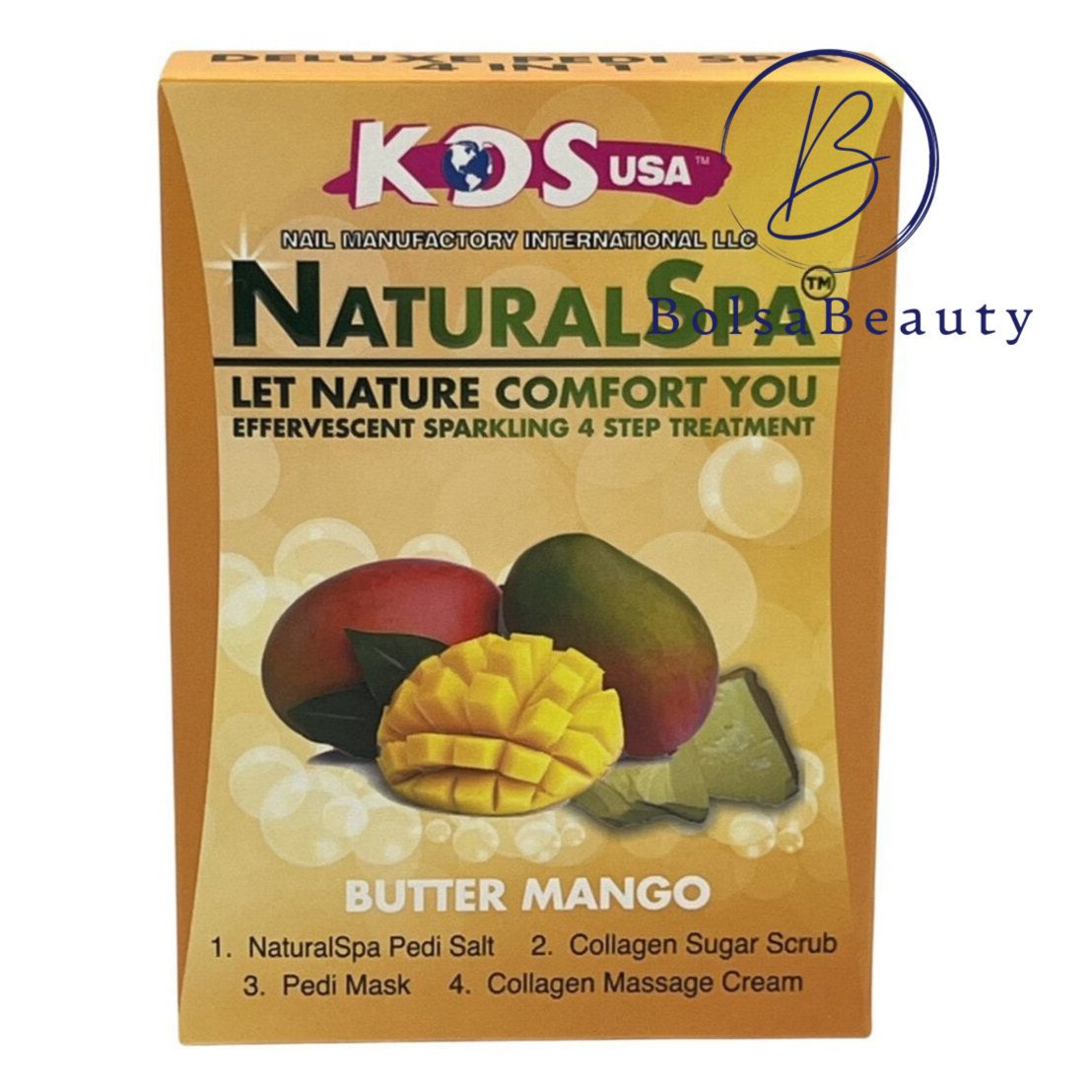 KDS - Pedicure Deluxe 4in1 (Case 88 Boxes) - Butter Mango