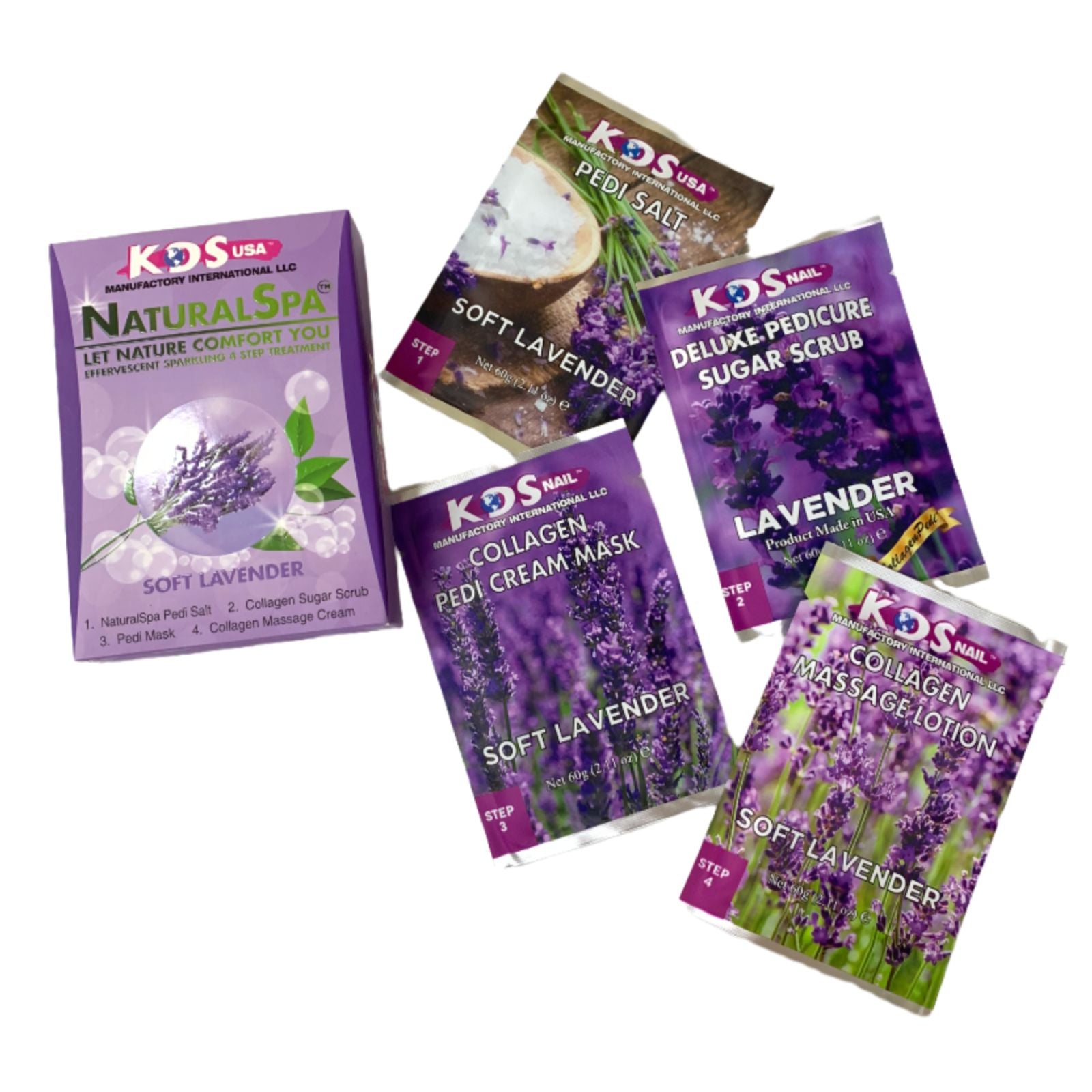KDS - Pedicure Deluxe  4in1 (Case 88 Boxes) - Soft Lavender