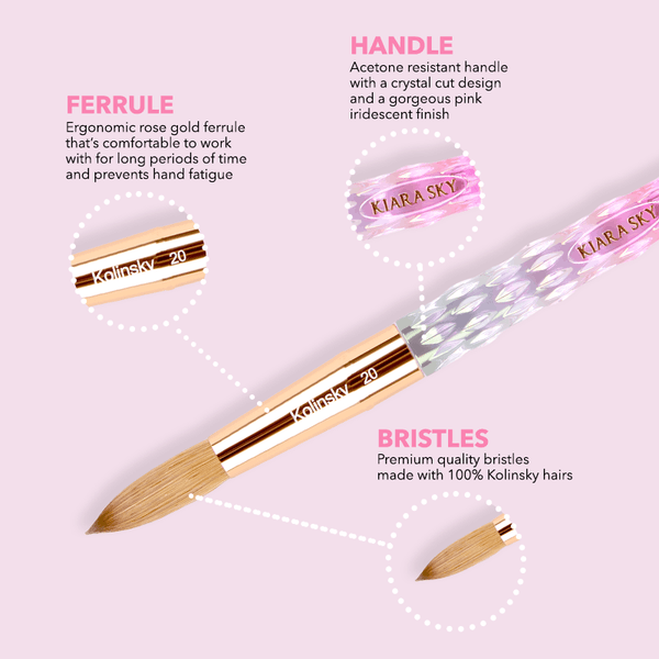 Kiara Sky - Acrylic Nail Brush (#8 - #20)