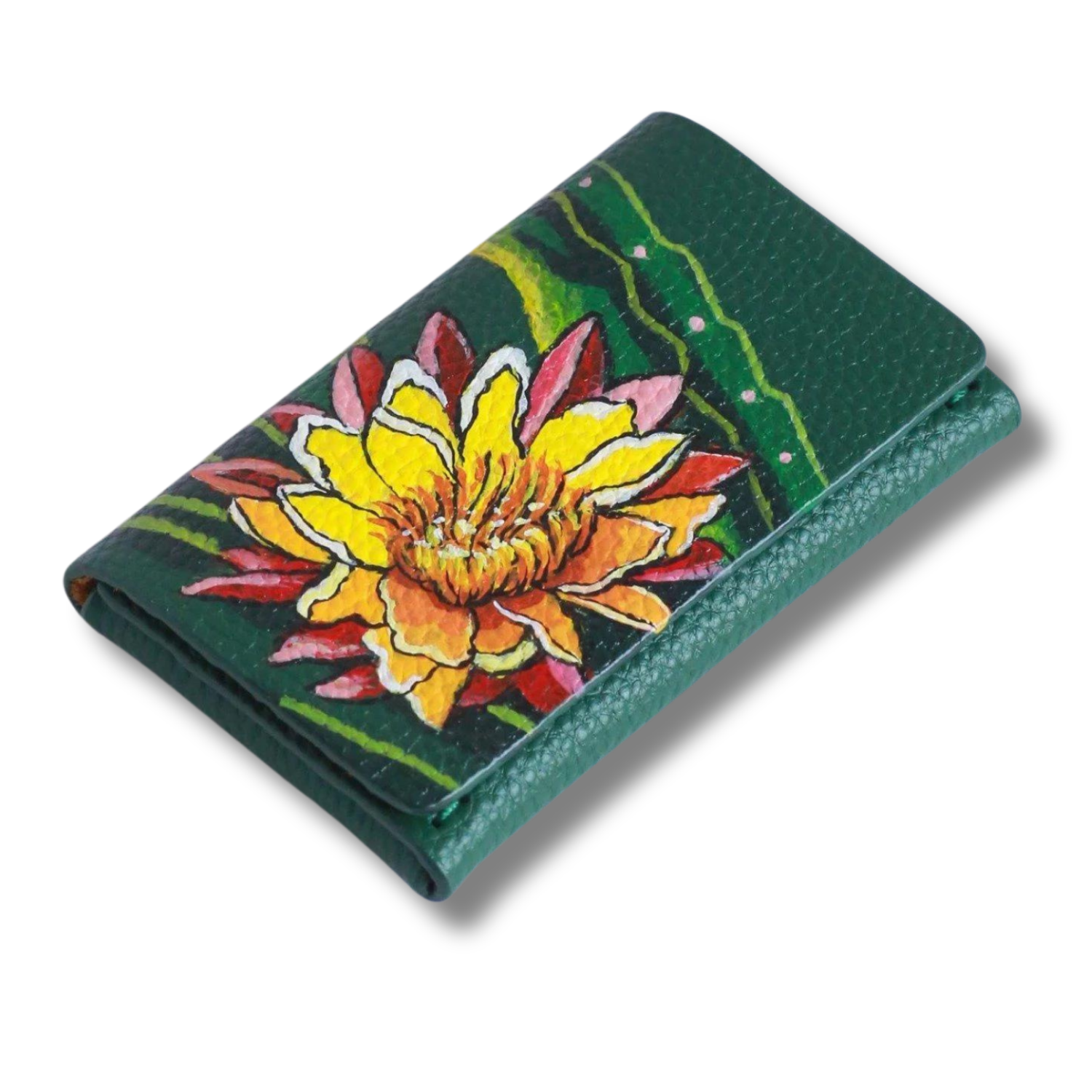 Magnetic Flap Compact Business Card Holder Colorful Custom