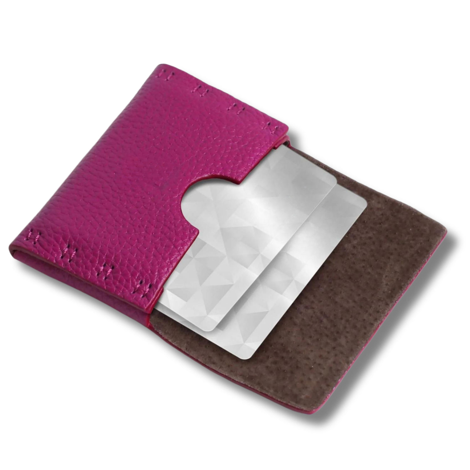 Magnetic Flap Compact Business Card Holder Colorful Custom