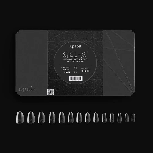 Apres Gel-X Tips 2.0 - NATURAL Round 600pcs
