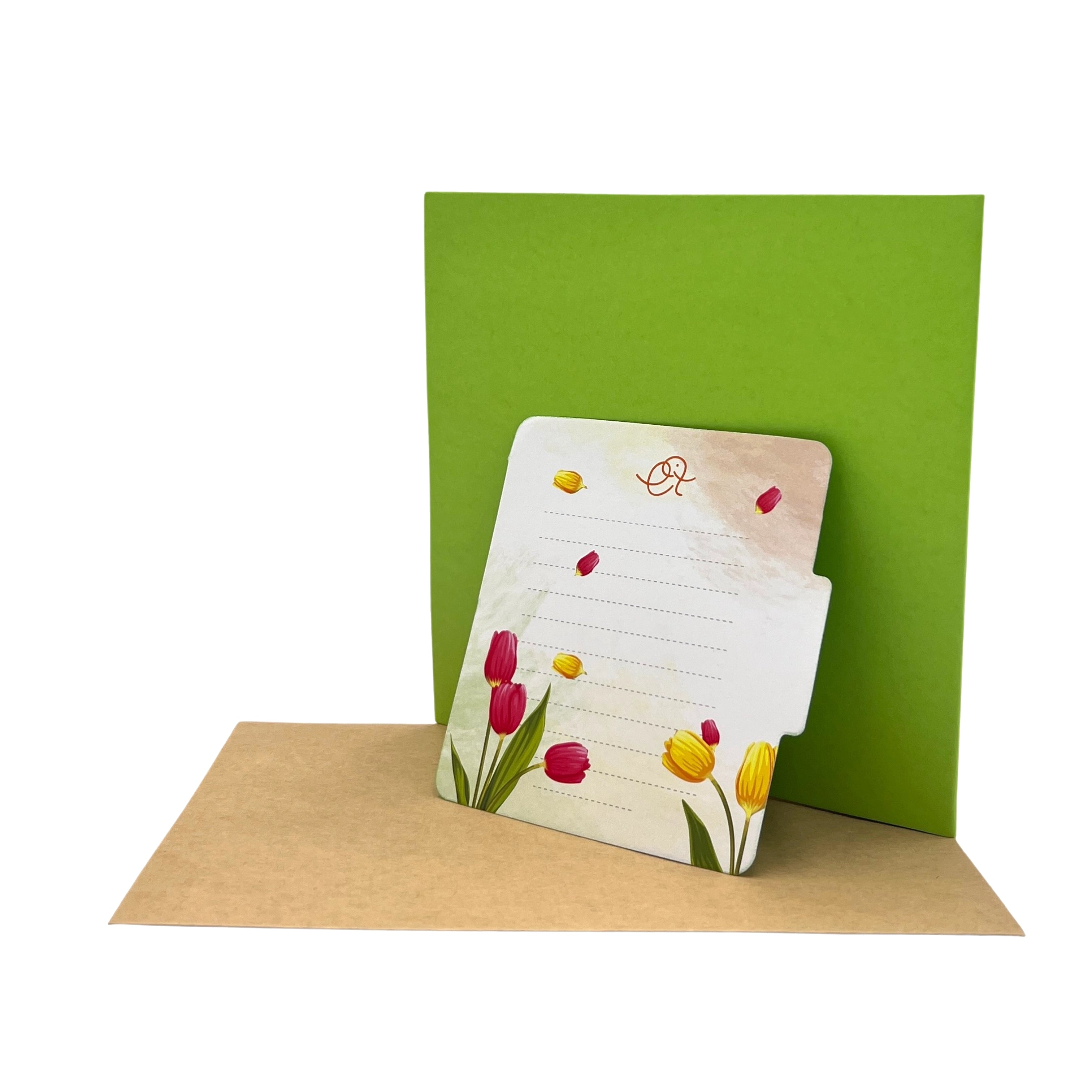 Pop Up Greeting Card Blooming Bouquets of Tulips Flower Spring Nature Card Birthday Card Thank You Card For Kids Mom Dad Family Friend