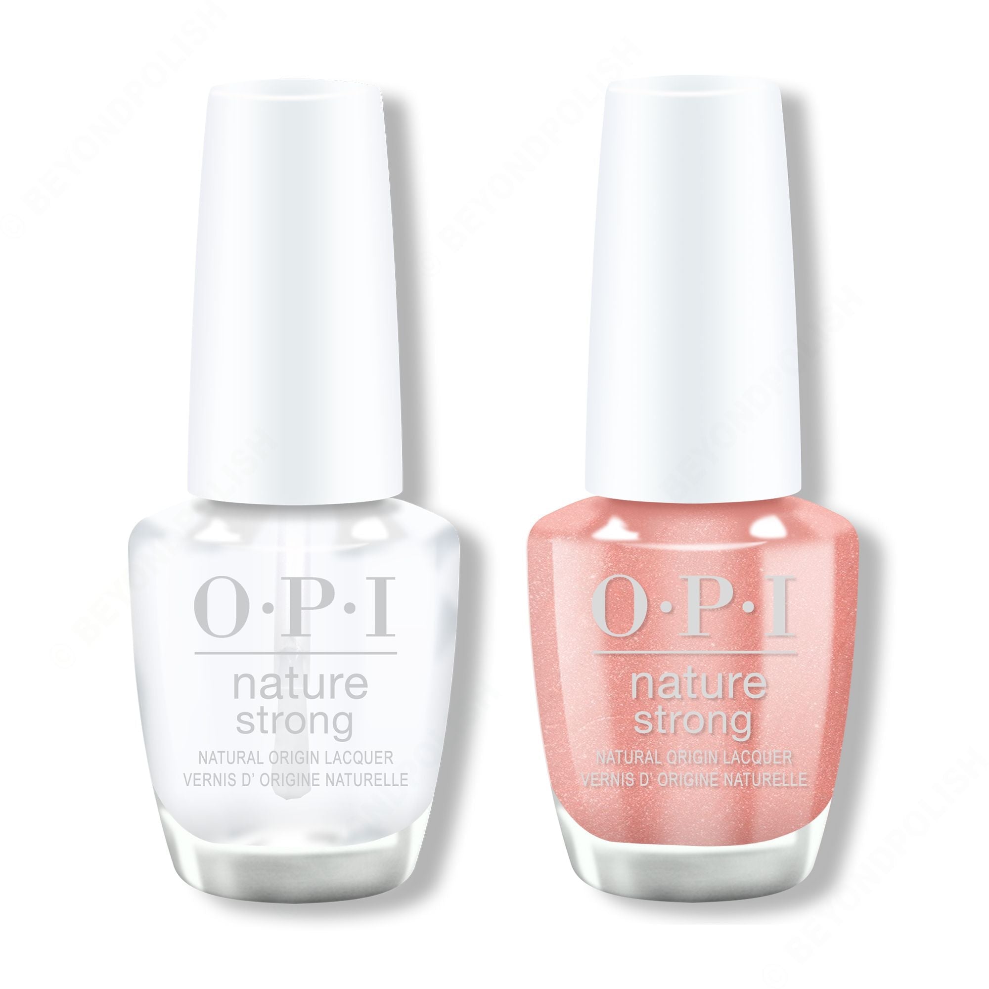 OPI - Nature Strong Duo - Top & Intentions Are Rose Gold