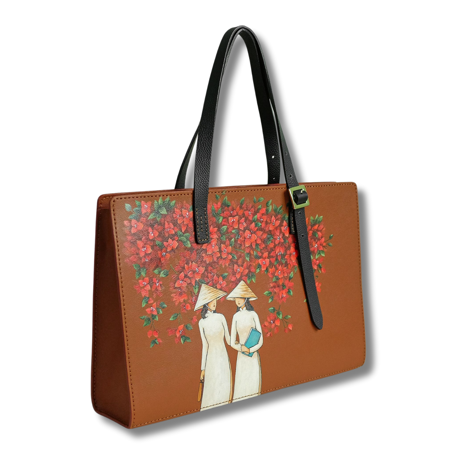 Office Tote Hand Bag with Zipper Closure Adjustable Strap Custom Color