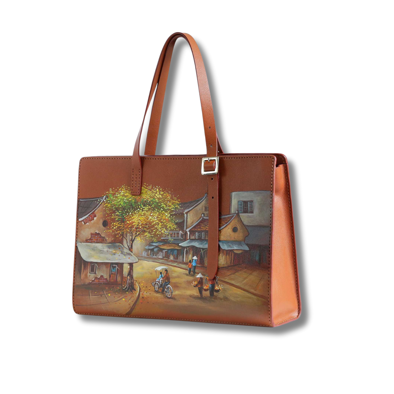 Office Tote Hand Bag with Zipper Closure Adjustable Strap Custom Color