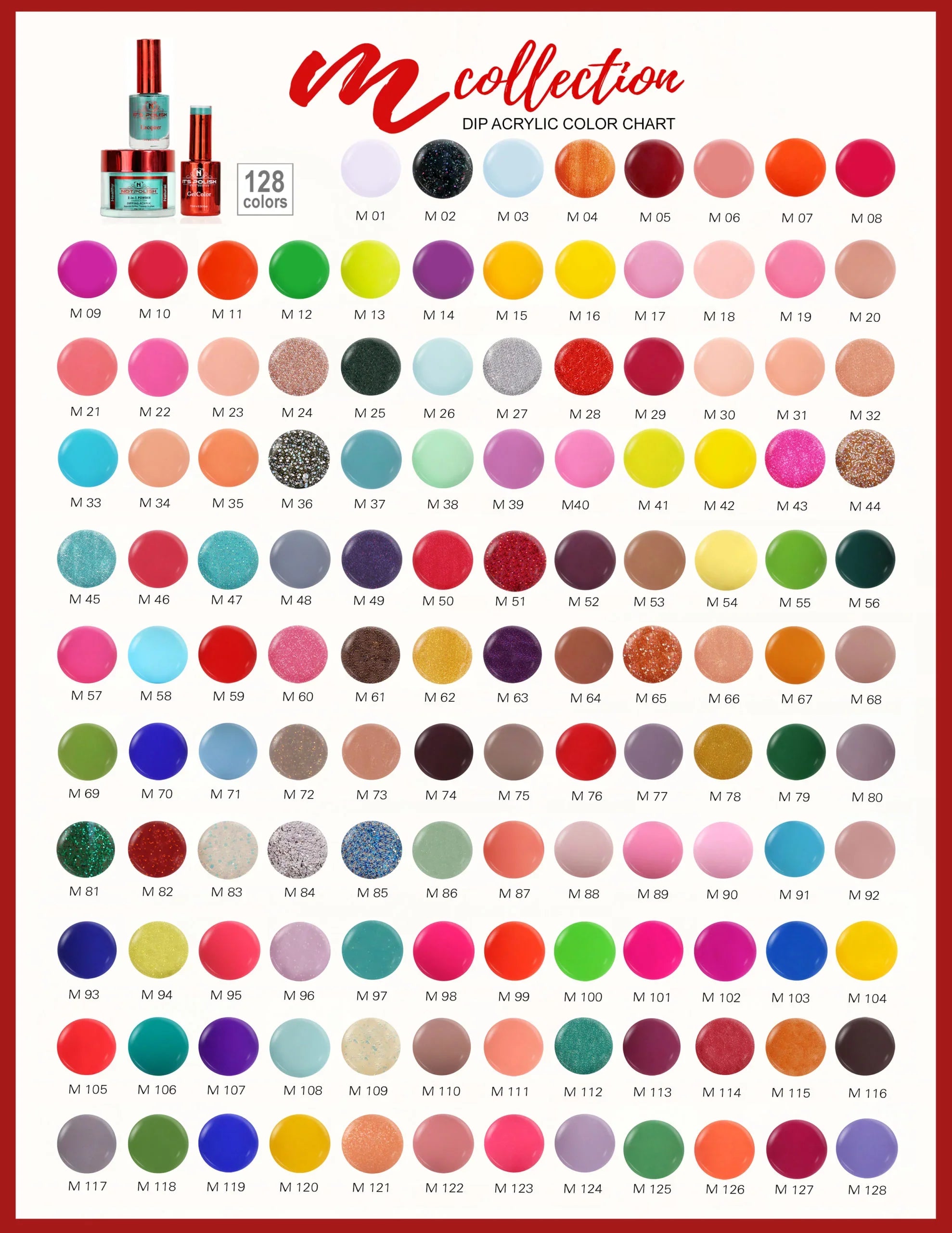 Notpolish - M Powder Collection (#M01 - #M70)
