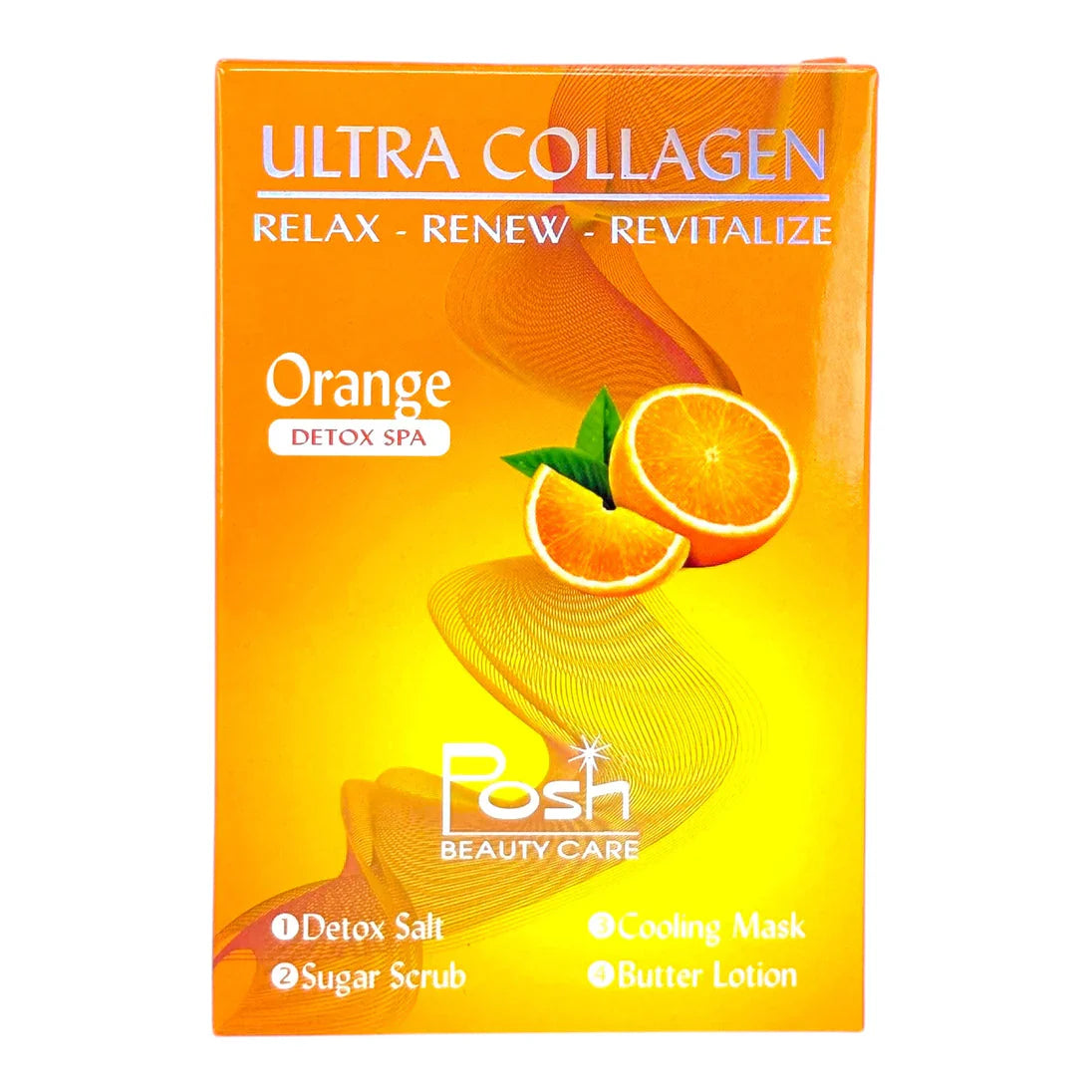 Posh Ultra Collagen 4-in-1 Pedicure/Manicure Kit - Orange (50pcs/case)