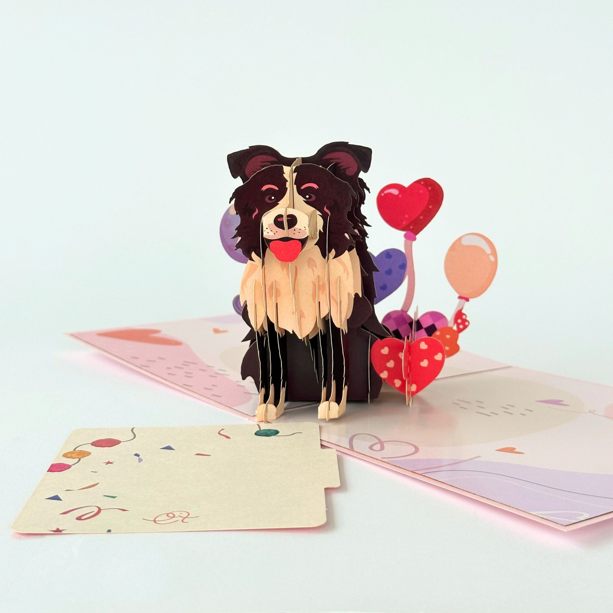 Pop Up Greeting Card Lovely Puppy Birthday Card Thank you Card Gift for Mom Mother's Day Card Dog Card Animal Lover Gift Puppy Pet Friend