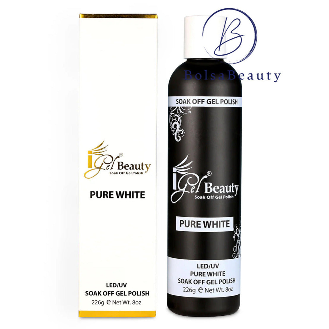IGel - Pure White, Jet Black Gel Refill (8oz)