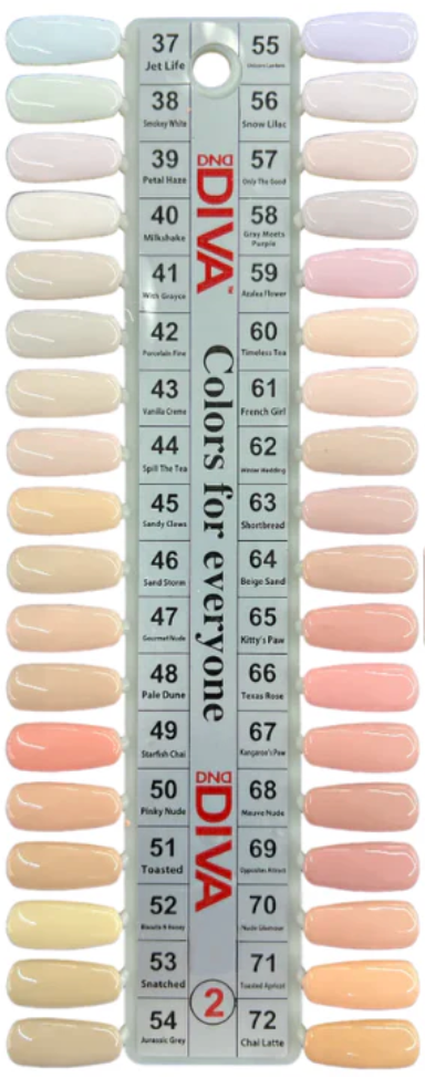 DND - DIVA Gel & Lacquer Duo Full Set 36 Colors (#37 - #72)