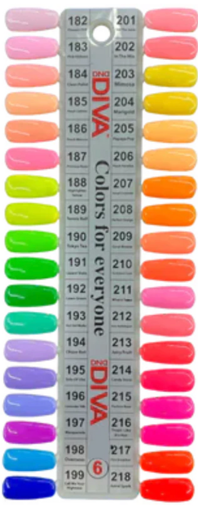 DND - DIVA Gel & Lacquer Duo Full Set 36 Colors (#182 - #218)
