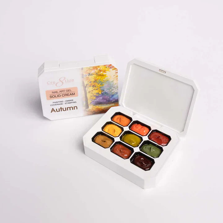 Cre8tion Nail Art Gel - Solid Cream Collection