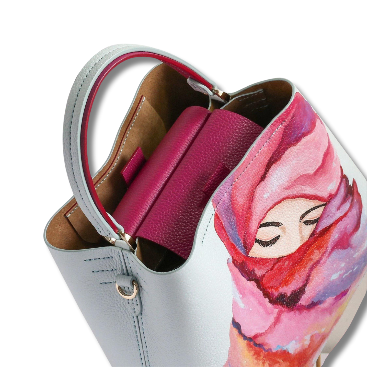 Stunning Shoulder Hand Bag Custom Color and Painted