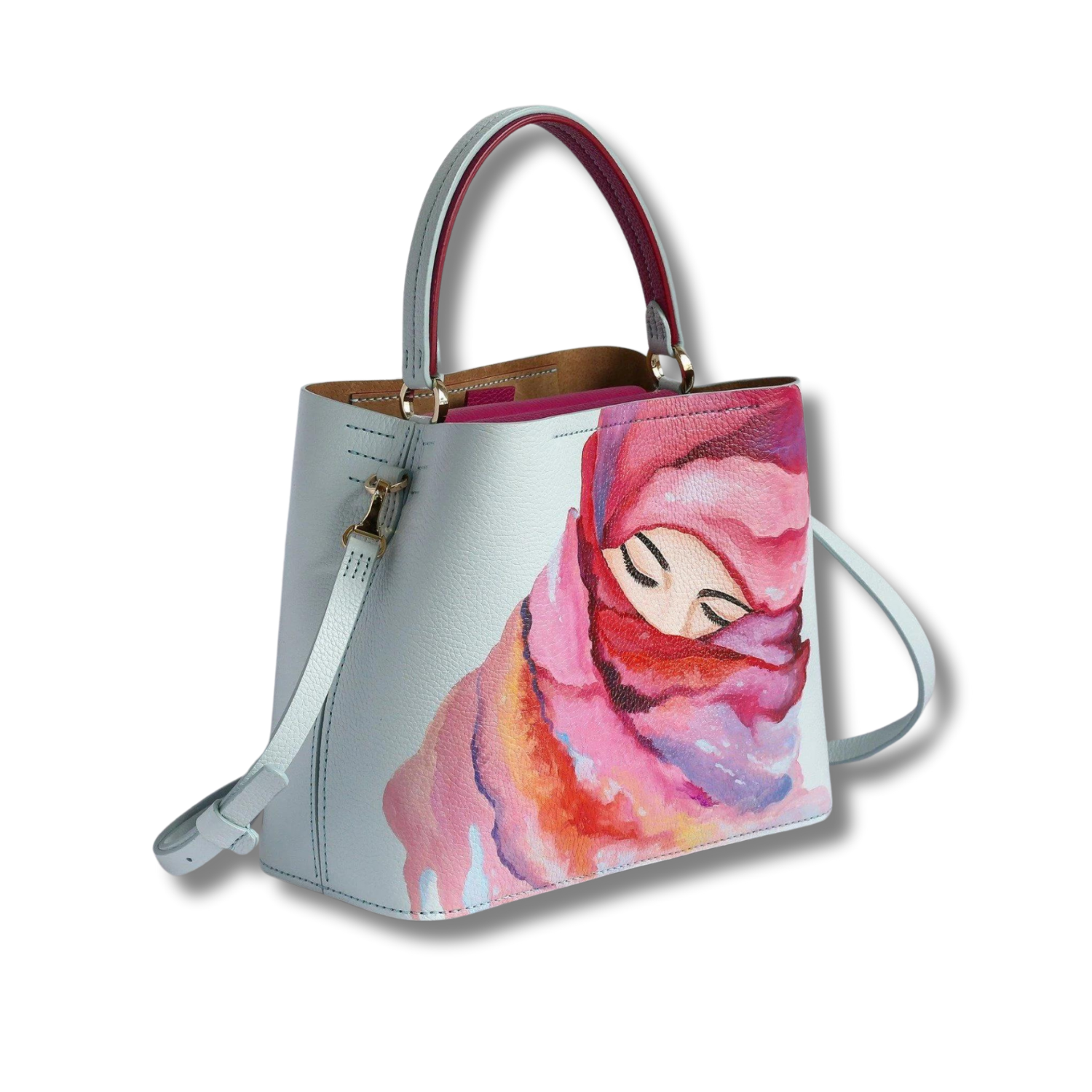 Stunning Shoulder Hand Bag Custom Color and Painted