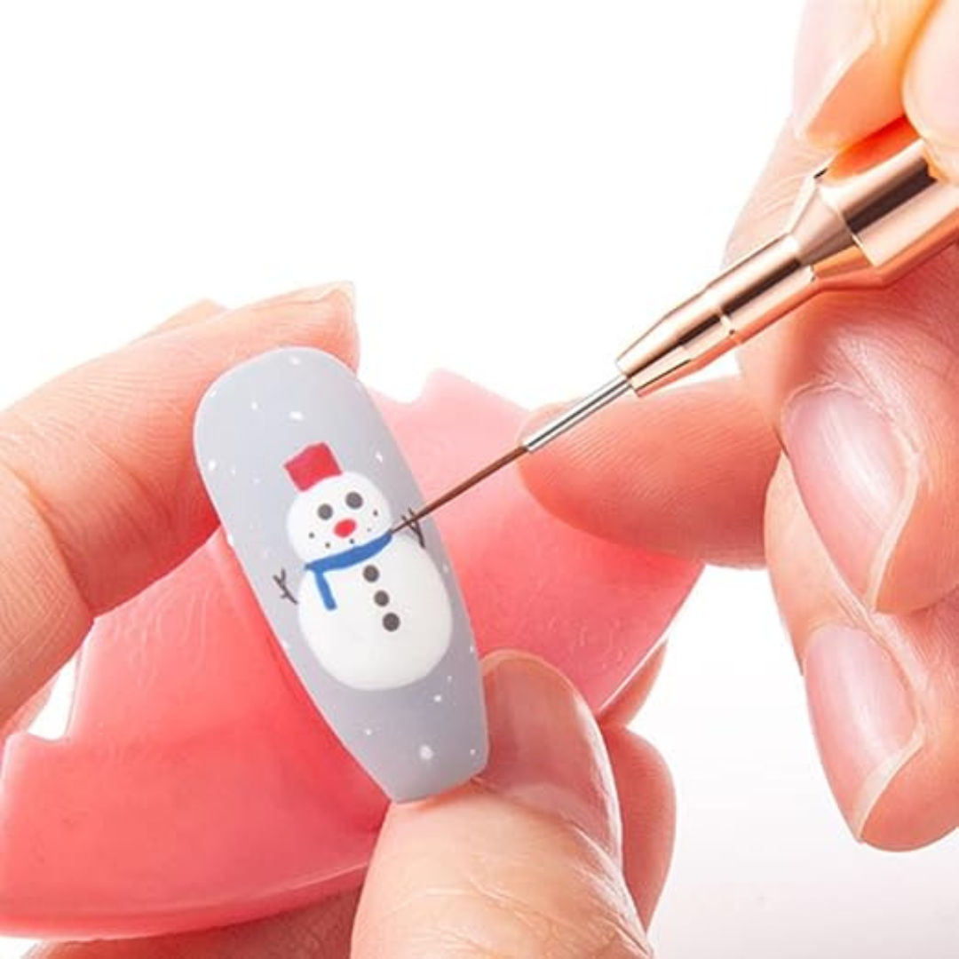 Nail Art Brush For Thin Details (Set 5pcs)