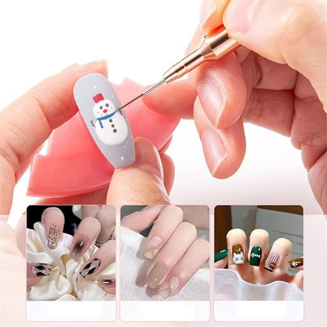 Nail Art Brush For Thin Details (Set 5pcs)