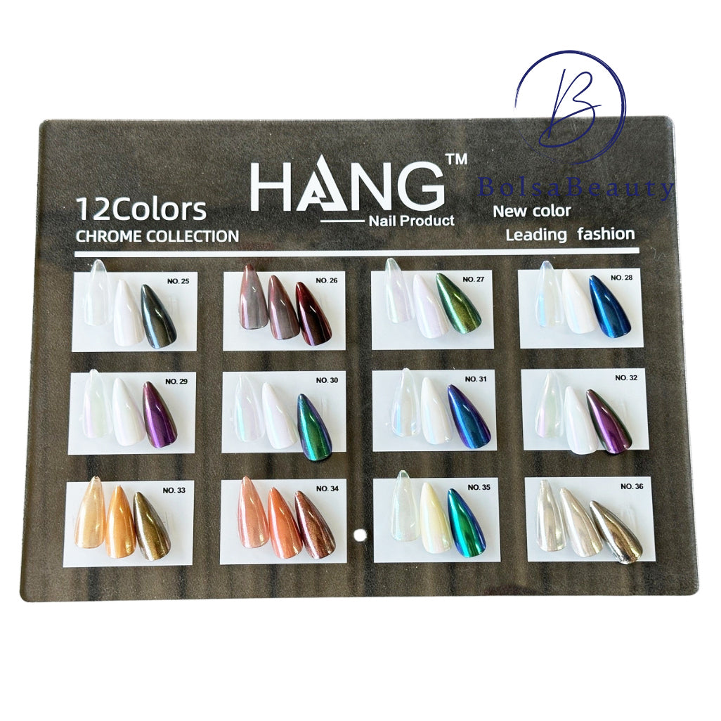 Hang - Nail Art Chrome Full Set 3 (#25 - #36) - NEW 2024