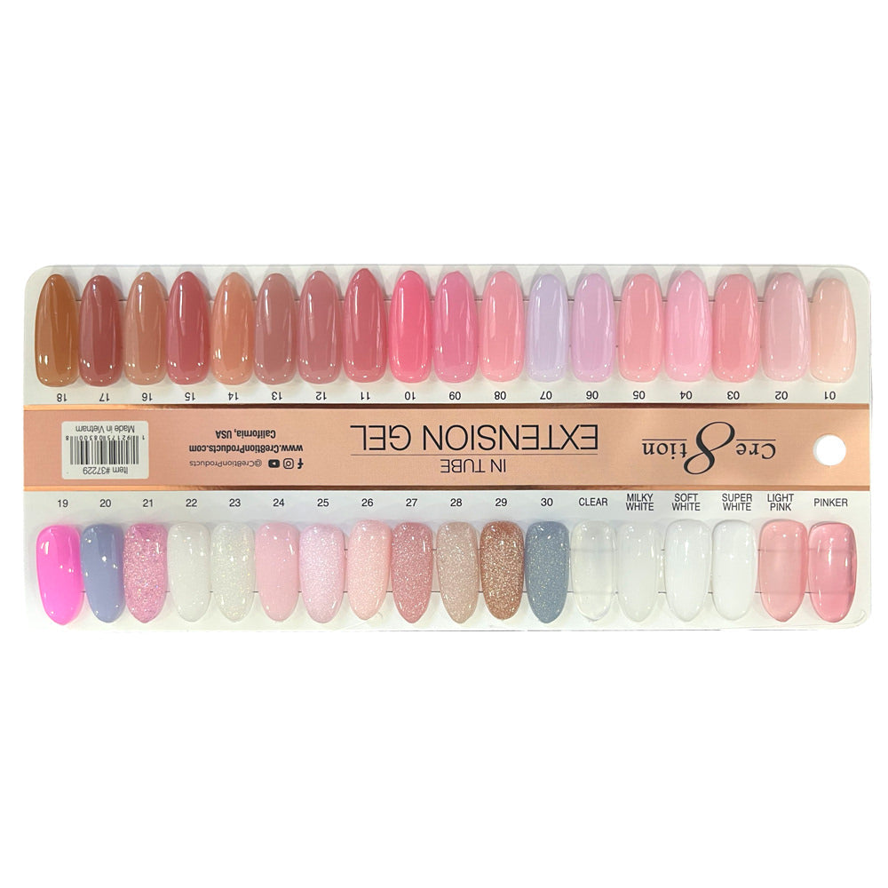 Cre8tion - Tube Polygel Tapgel Full Set 60ml (#01 - #36)