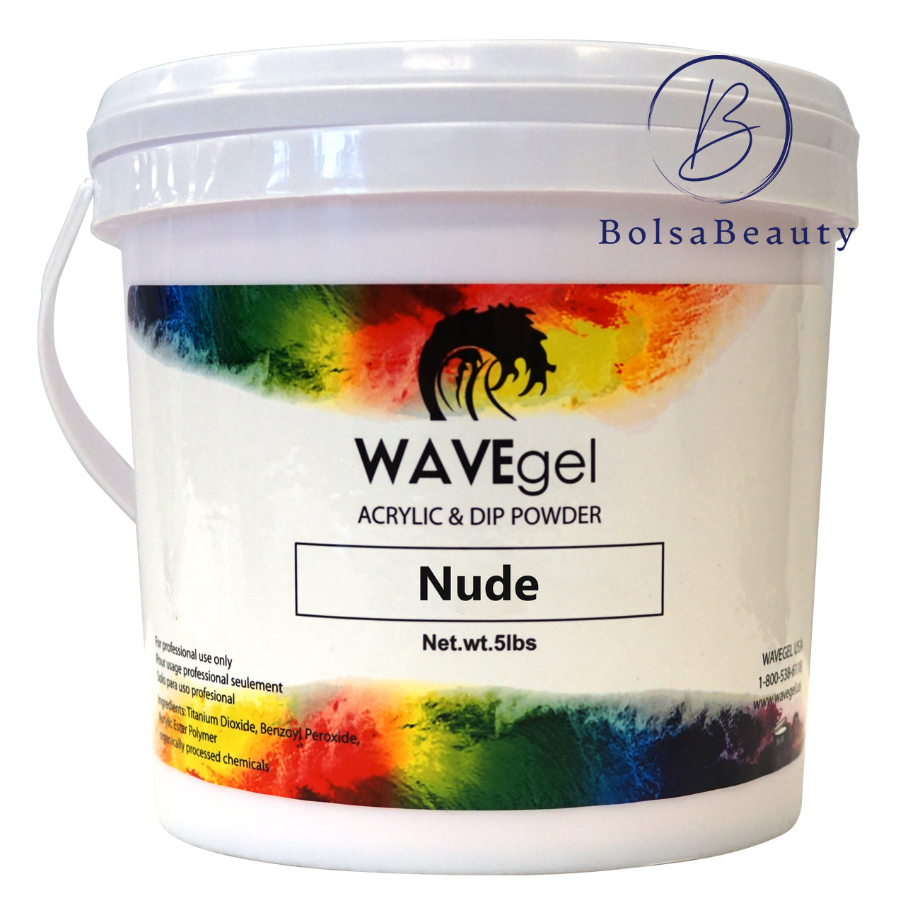 WaveGel - Acrylic Dip Powder Refill 5lbs (Many Colors) - NEW 2025