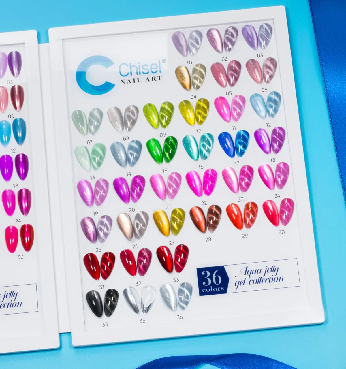 Chisel Aqua Jelly Gel Collection 36 Color -  Free sample + Magnet