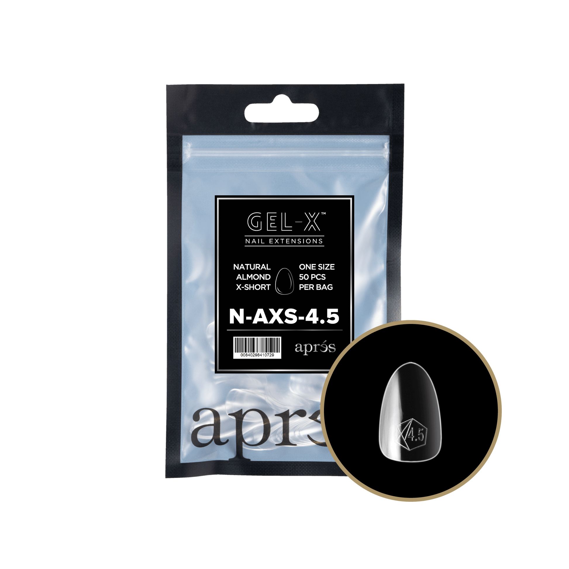 Apres Gel-X Tips 2.0 - NATURAL Almond Refill Bag
