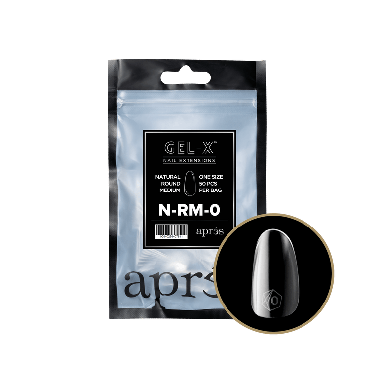 Apres Gel-X Tips 2.0 - NATURAL Round Refill Bag