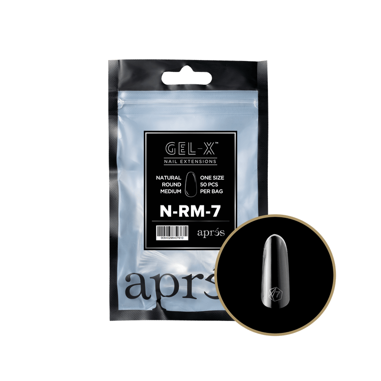 Apres Gel-X Tips 2.0 - NATURAL Round Refill Bag