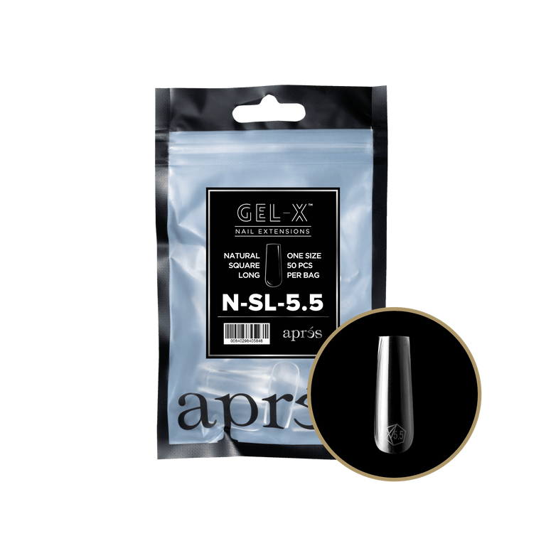 Apres Gel-X Tips 2.0 - NATURAL Square Refill Bag