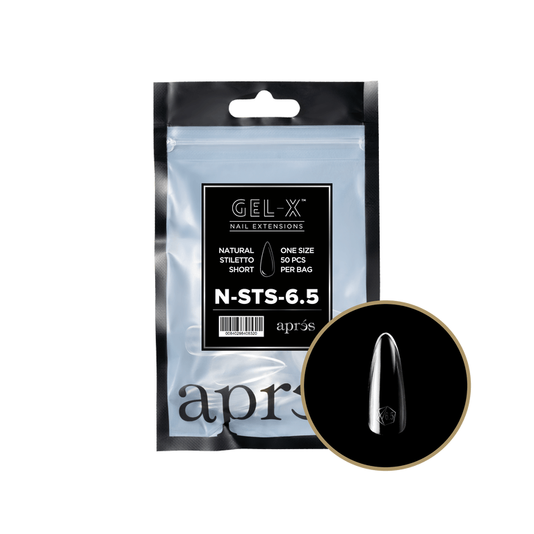 Apres Gel-X Tips 2.0 - NATURAL Stiletto Refill Bag