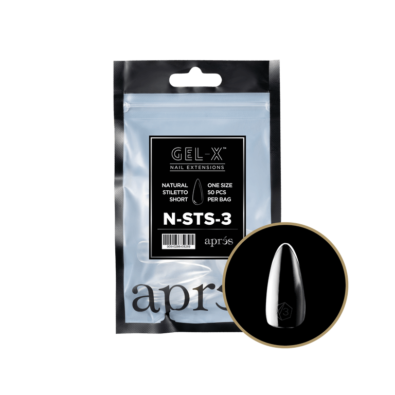 Apres Gel-X Tips 2.0 - NATURAL Stiletto Refill Bag